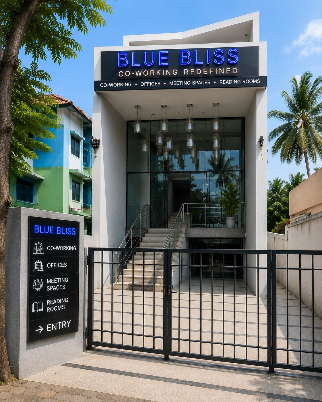Blue Bliss entrance